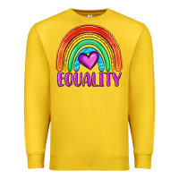 Lemon equality rainbow Premium Sweatshirt - OliviaCreatesArt