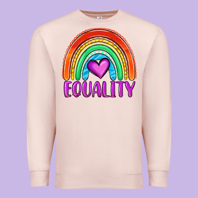 Equality Rainbow Premium Sweatshirt Designed By Oliviacreatesart