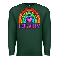 Sports Green equality rainbow Premium Sweatshirt - OliviaCreatesArt