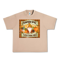 Burro Pumpkin Spice Everything Nice Gnome Urban Heavy Tee - MaliasSmallBusiness