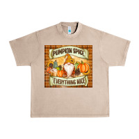 French Oak Pumpkin Spice Everything Nice Gnome Urban Heavy Tee - MaliasSmallBusiness