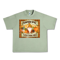 Oil Green Pumpkin Spice Everything Nice Gnome Urban Heavy Tee - MaliasSmallBusiness