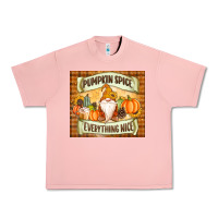 Salmon Pumpkin Spice Everything Nice Gnome Urban Heavy Tee - MaliasSmallBusiness