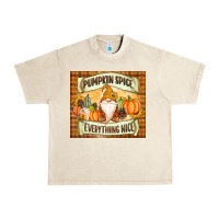 Sandshell Pumpkin Spice Everything Nice Gnome Urban Heavy Tee - MaliasSmallBusiness
