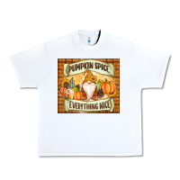 White Pumpkin Spice Everything Nice Gnome Urban Heavy Tee - MaliasSmallBusiness