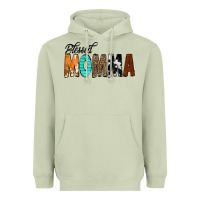Matcha Blessed Momma Heavyweight Hoodie - CowCowDesign