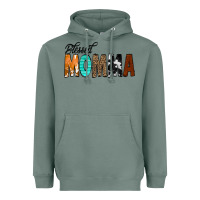 Sage Blessed Momma Heavyweight Hoodie - CowCowDesign