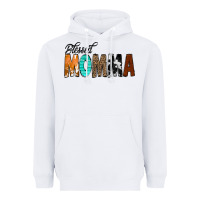 White Blessed Momma Heavyweight Hoodie - CowCowDesign