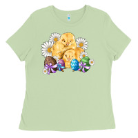 Matcha chicks eggs daisy easter Ladies Tee - Artiststas