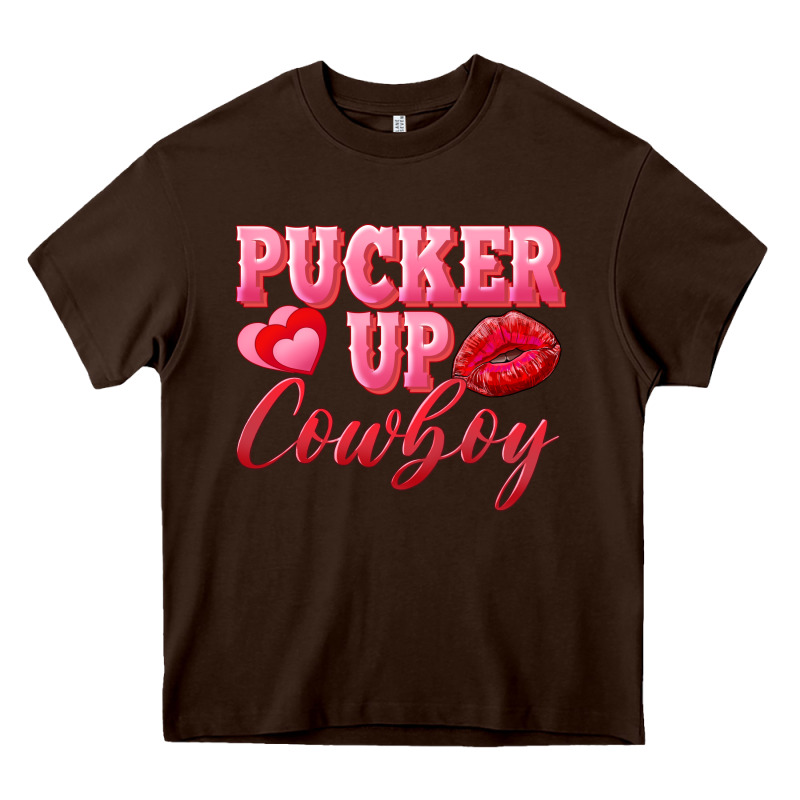 Pucker Up Cowboy Heavy Core Tee by AdoDesignShop | Teevron