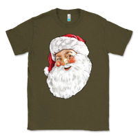 Army Green Santa Classic Tee - NancyCooperArtShop