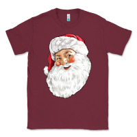 Burgundy Santa Classic Tee - NancyCooperArtShop
