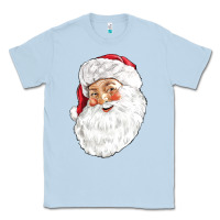 Dusty Blue Santa Classic Tee - NancyCooperArtShop