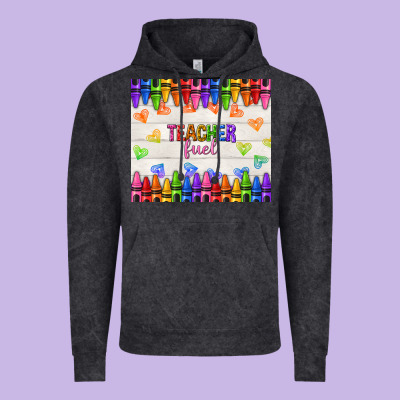 Teacher Fuel Vintage Hoodie Designed By Nancycooperartshop