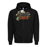 Black Senior 2023 baseball Zipper Hoodie - HowdyJamesFarm