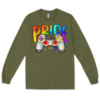 Army Green pride gaymer Long Sleeve Tee - Artiststas