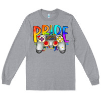 Heather Grey pride gaymer Long Sleeve Tee - Artiststas