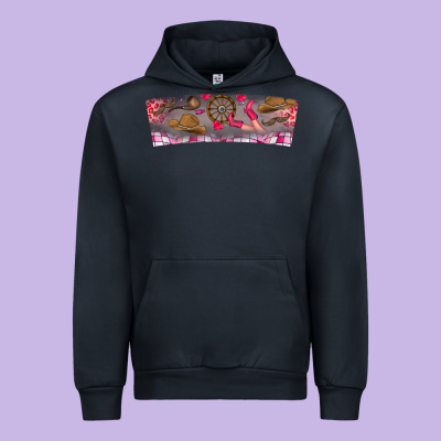Howdy Valentine Urban Hoodie Designed By Cowhidedigitalart