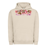 Pigment French Oak Howdy Valentine Urban Hoodie - CowhideDigitalArt