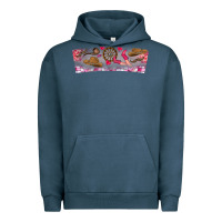 Pigment Midnight Navy Howdy Valentine Urban Hoodie - CowhideDigitalArt