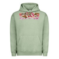 Pigment Oil Green Howdy Valentine Urban Hoodie - CowhideDigitalArt