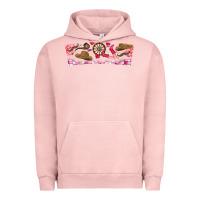 Pigment Salmon Howdy Valentine Urban Hoodie - CowhideDigitalArt