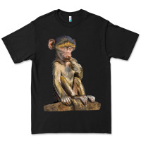 Black Baby Baboon Illustrations Premium Tee - LillyAllenDesigns