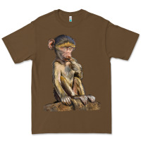 Cacao Baby Baboon Illustrations Premium Tee - LillyAllenDesigns