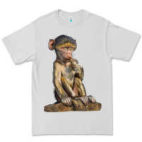 Dove Grey Baby Baboon Illustrations Premium Tee - LillyAllenDesigns