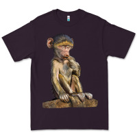Plum Baby Baboon Illustrations Premium Tee - LillyAllenDesigns