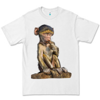 White Baby Baboon Illustrations Premium Tee - LillyAllenDesigns