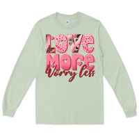 Matcha love more worry less Long Sleeve Tee - RanaPortraitStore