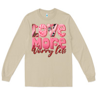 Mushroom love more worry less Long Sleeve Tee - RanaPortraitStore