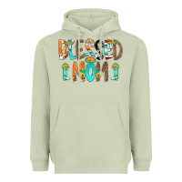 Matcha Blessed Mom Heavyweight Hoodie - CowCowDesign