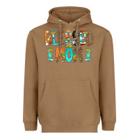 Toasted Coconut Blessed Mom Heavyweight Hoodie - CowCowDesign