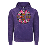 Cloud Purple western teacher sunflower Vintage Hoodie - NancyCooperArtShop