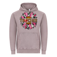 Vintage Zinc western teacher sunflower Vintage Hoodie - NancyCooperArtShop