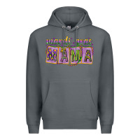 Rock Mardi gras mama with beads mother's day Premium Hoodie - HowdyJamesFarm
