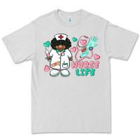 Dove Grey nurse life afro american nurse Premium Tee - BarkalooDesign