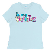 Baby Blue be my valentine Ladies Tee - AdoDesignShop