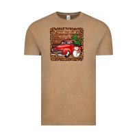 Vintage Coffee christmas truck coaster Vintage Tee - JahusDesignShop
