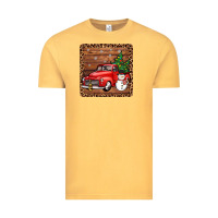 Vintage Mustard christmas truck coaster Vintage Tee - JahusDesignShop