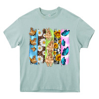 Arona easter bunny butterfly daisy and sunflower with cowhide and  leopard b Heavy Core Tee - Artiststas