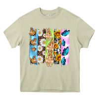 Mossy easter bunny butterfly daisy and sunflower with cowhide and  leopard b Heavy Core Tee - Artiststas