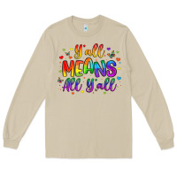 Mushroom y all means all y all Long Sleeve Tee - Artiststas