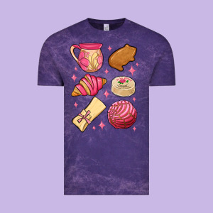 Mexican Pan Dulce Vintage Tee Designed By Maliassmallbusiness