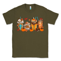Army Green give thanks coffee cups Classic Tee - MaliasSmallBusiness