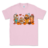 Bubblegum Pink give thanks coffee cups Classic Tee - MaliasSmallBusiness