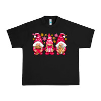 Black Pink Christmas gnomes Urban Heavy Tee - NancyCooperArtShop