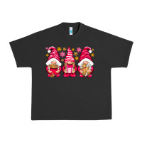 Pigment Black Pink Christmas gnomes Urban Heavy Tee - NancyCooperArtShop